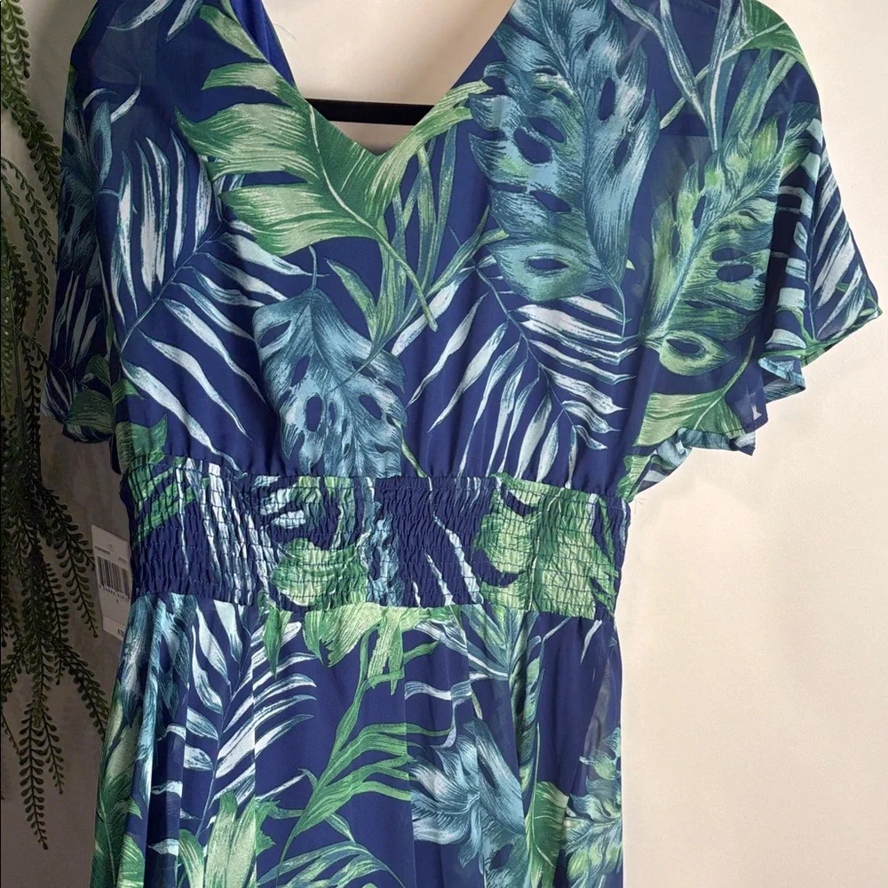 Rabbit Rabbit Rabbit Blue and Green Patterned Dress - Picture 11 of 15